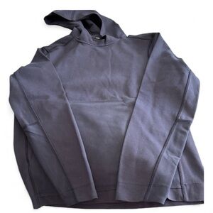 Lululemon Double-Knit Cotton Hoodie ,Navy ,Size M,Casual Large Zip Front Pocket